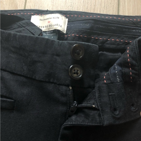 Anthropologie The Essential Slim Cropped Pants in Black - Picture 10 of 10